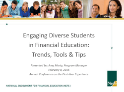 E-6 Engaging Diverse Student Populations with Personal Finance