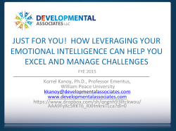 CT-42 Leverage Your Emotional Intelligence to Improve Programs and Excel Professionally