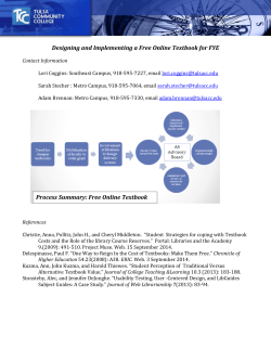 CT-153 Designing and Implementing a Free Online Textbook for the FYE -2