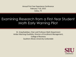 CR-187 Examining Predictive Analytics Research from a Math Early Warning Pilot
