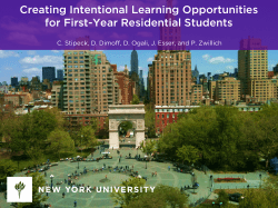 CI-82 Creating Intentional Learning Opportunities for First-Year Residential Students -2