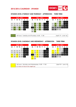 April 18 to June 16, 2016