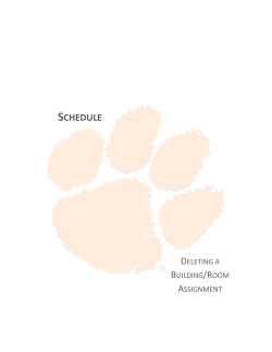 Delete Building and Room Assignment