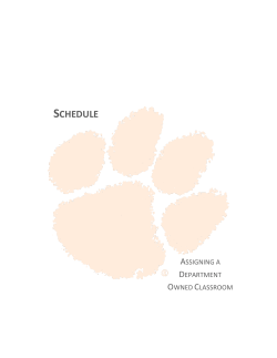 Assign a Department-Owned Room