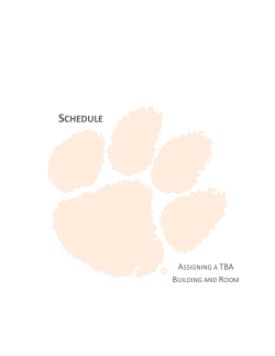 Assign a TBA Building and Room