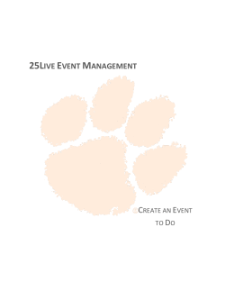 Create an Event To Do