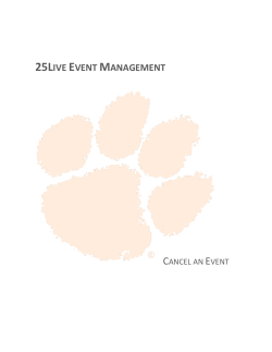 Cancel an Event
