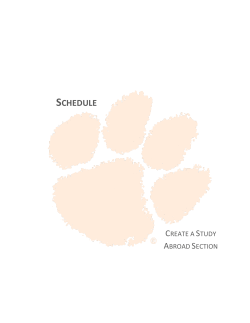 Create a Study Abroad Section