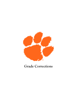 Grade Corrections