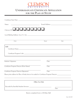 Certificate Plan of Study Application, Undergraduate (.pdf)