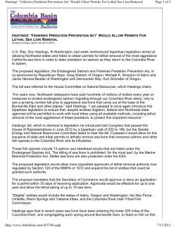 Fisheries Predation Prevention Act