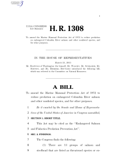 The Endangered Salmon Fisheries Predation