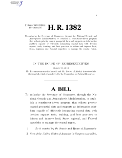 The Digital Coast Act HR1382