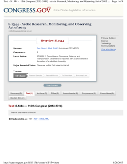 S1344 The Arctic Research Monitoring Observing Act