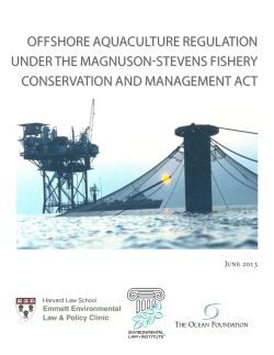 Offshore Aquaculture Regulation