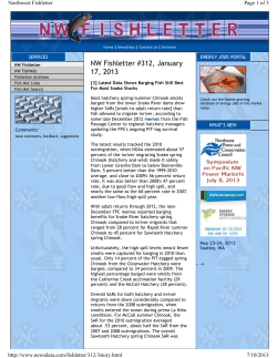 Latest Data Shows Barging Fish