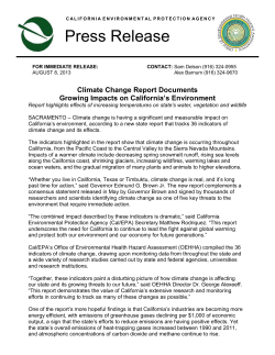 Climate Change Report