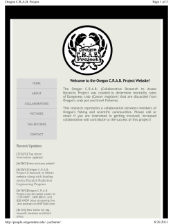 Oregon CRAB Project