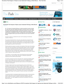 Scientists Find Impact Of Open Ocean Industrial Fishing