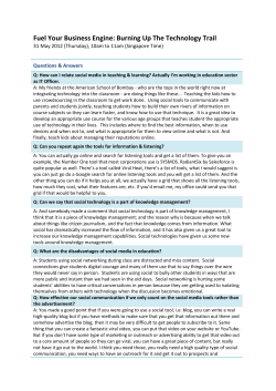 SMB Virtual Seminar - Q A