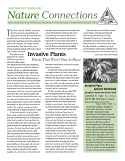 Nature Connections, September/October 2015
