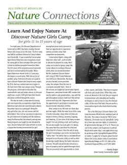 Nature Connections, May/June 2016