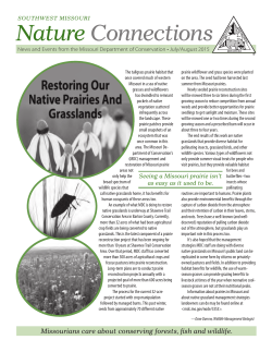 Nature Connections, July/August 2015