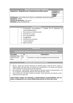 31304 Dogm&aacute;tica de la imputaci&oacute;n jur&iacute;dico-penal