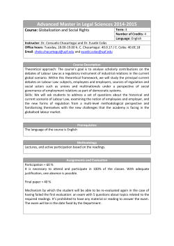 Globalization and Social Rights