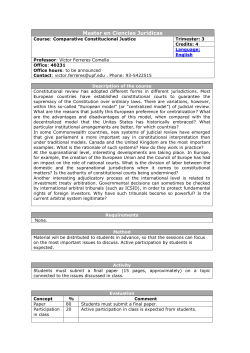 Comparative Constitutional Justice