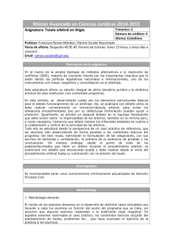 Tutela arbitral en litigio