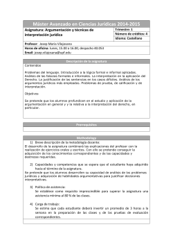 Argumentaci n y t cnicas de interpretaci n jur dica