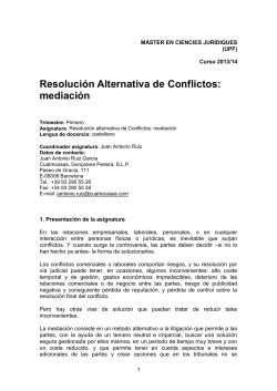 M todos alternativos de resoluci n de conflictos
