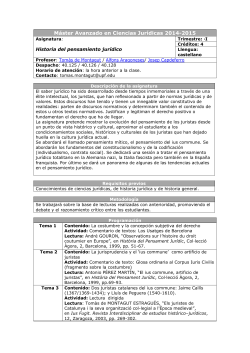 Historia del pensamiento jur dico