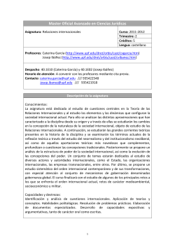 Relaciones Internacionales