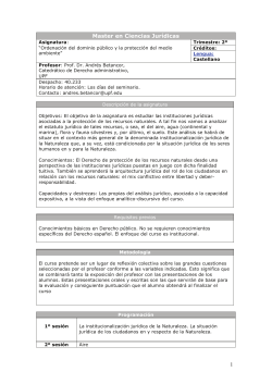 30654- Ordenaci n del dominio p blico y la protecci n del medio ambiente