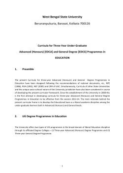 Education Syllabus (Honours & General)"