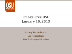 Smoke-Free Implementation Update