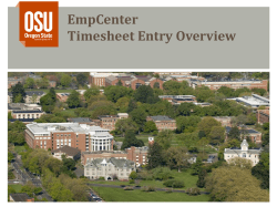 Time and Attendance Reporting