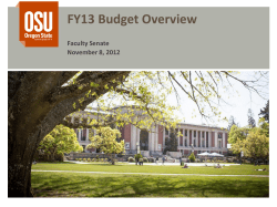 2012-2013 Budget