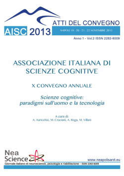 Gabbatore et al., 2013_NEAScience ANNO 1 - VOL.2 ISSN-2282 6009-2