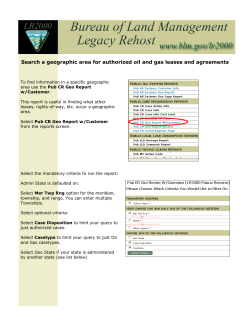Search a Geographic Area for Authorized Oil and Gas Leases and Agreements