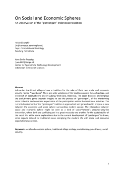 Between the Social and Economic Sphere