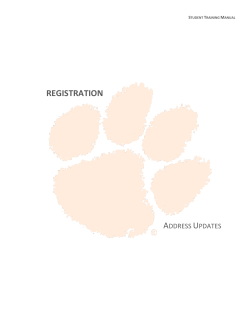 Address Updates