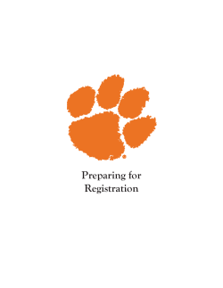 Prepare for Registration
