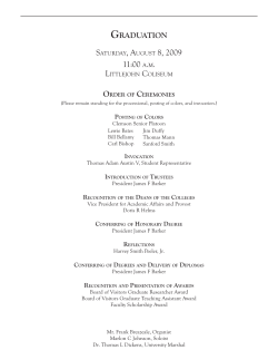 August Ceremony 2009