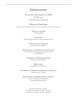 December Ceremony 2009