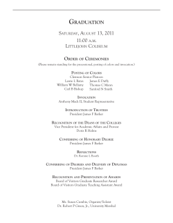 August Ceremony 2011