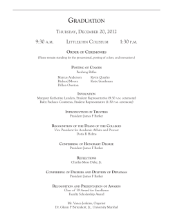 December Ceremony 2012