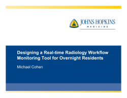 Real-time Radiology Workflow Monitoring Tool for Overnight Residents with Flot